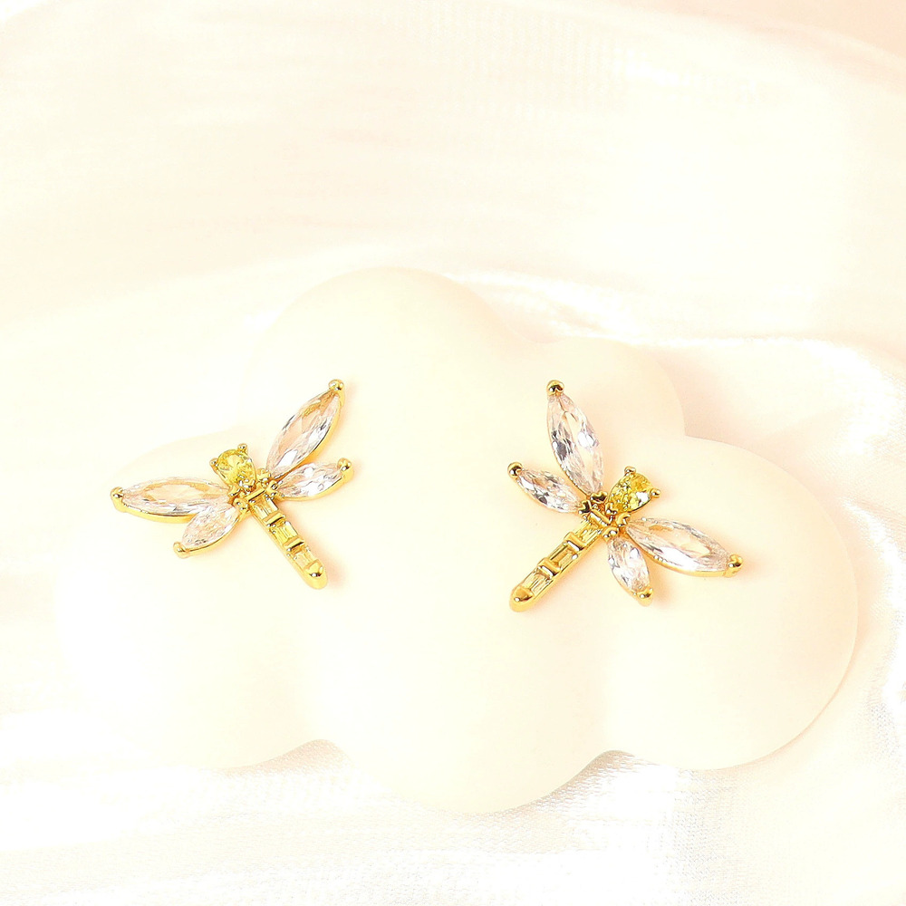 Kate SPADE Dragonfly Earrings Bracelet Necklace Set Sterling Silver Inlay